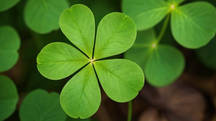 5 blättriges Kleeblatt Bedeutung » Das bringt dir das Glückssymbol